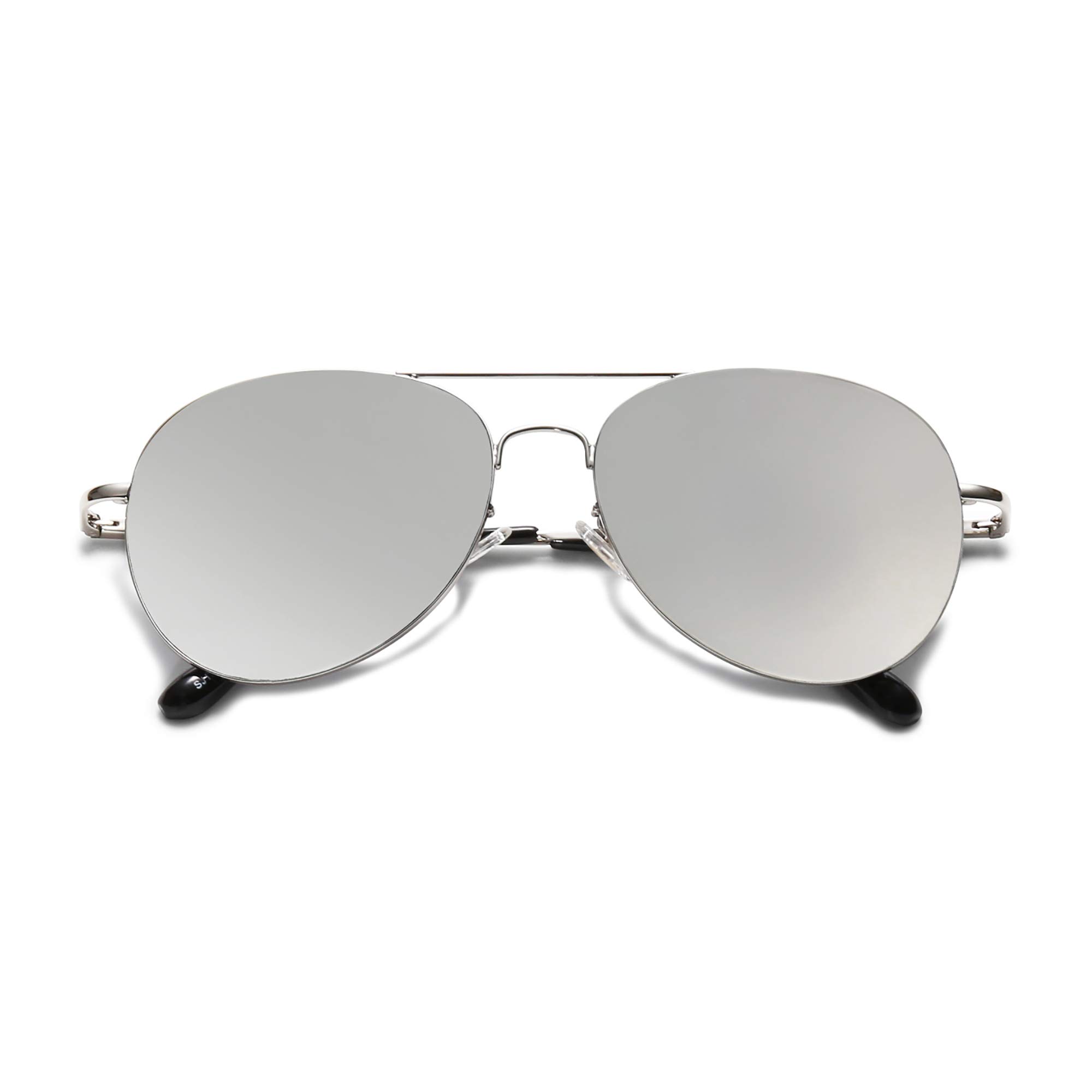 SOJOS Classic Aviator Sunglasses for Women Men Metal Frame Spring Hinges SJ1030