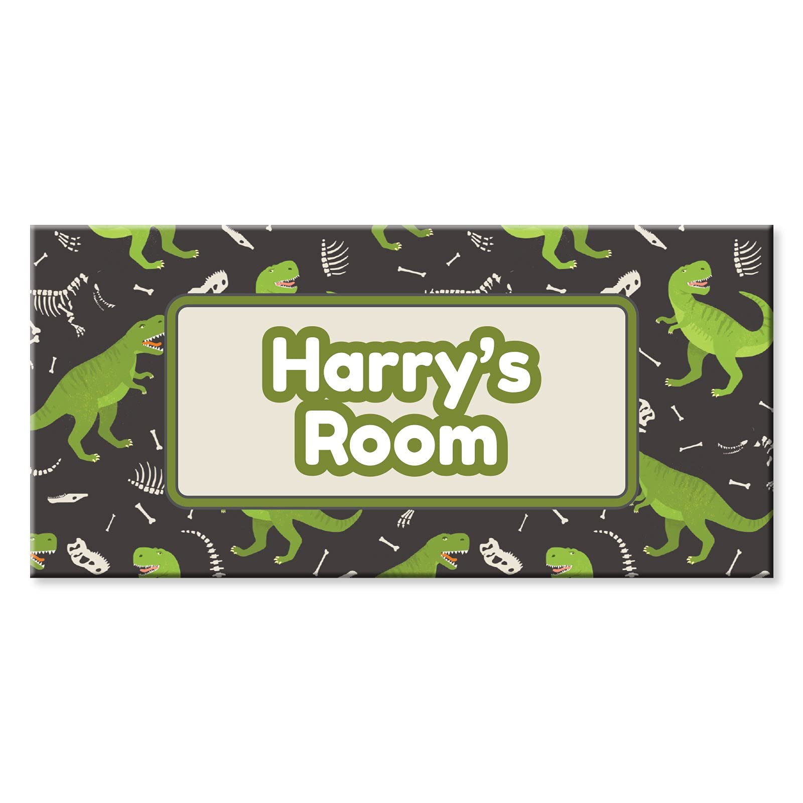 YouPersonalise Children's Personalised Name Bedroom Door Signs *Dinosaur Designs* Design 1