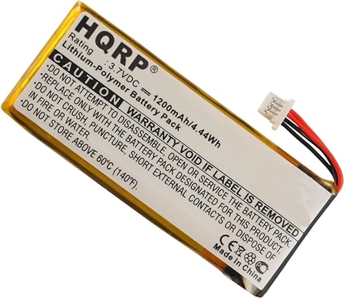 HQRP Batería de 1200 mAh compatible con Insignia NS-NAV01 NS-NAV02 NS-NCV43 GPS Navigator 602665(90) 60266590 NSNAV01 653453(125) 653453125