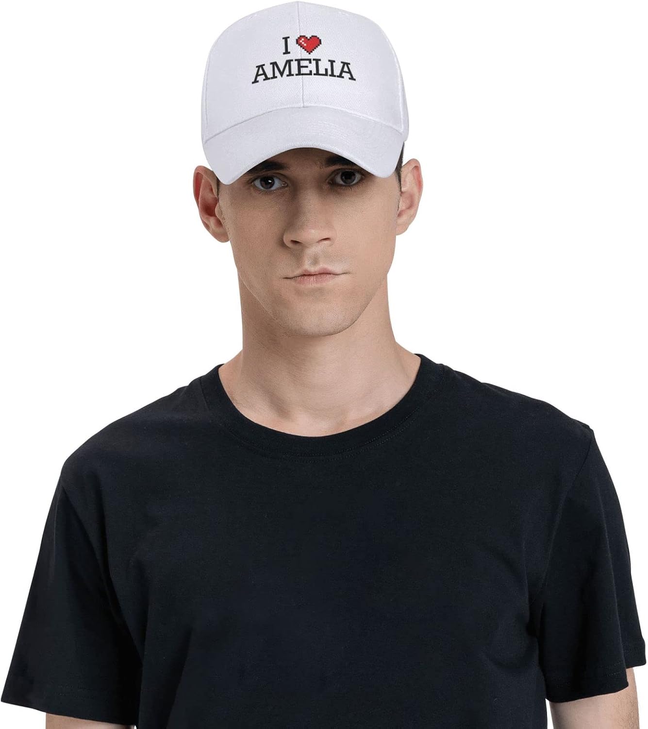 Graphic Hats for Men I Love Amelia Casquette Golf Hats Men Funny