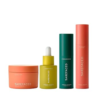 Barefaced Anti-Aging Bundle Retinoid Alternative - Toning Pads, Liquid Gold, RetinAL, Hydrating Lotion - Brighten, Retexture, and Hydrate Skin