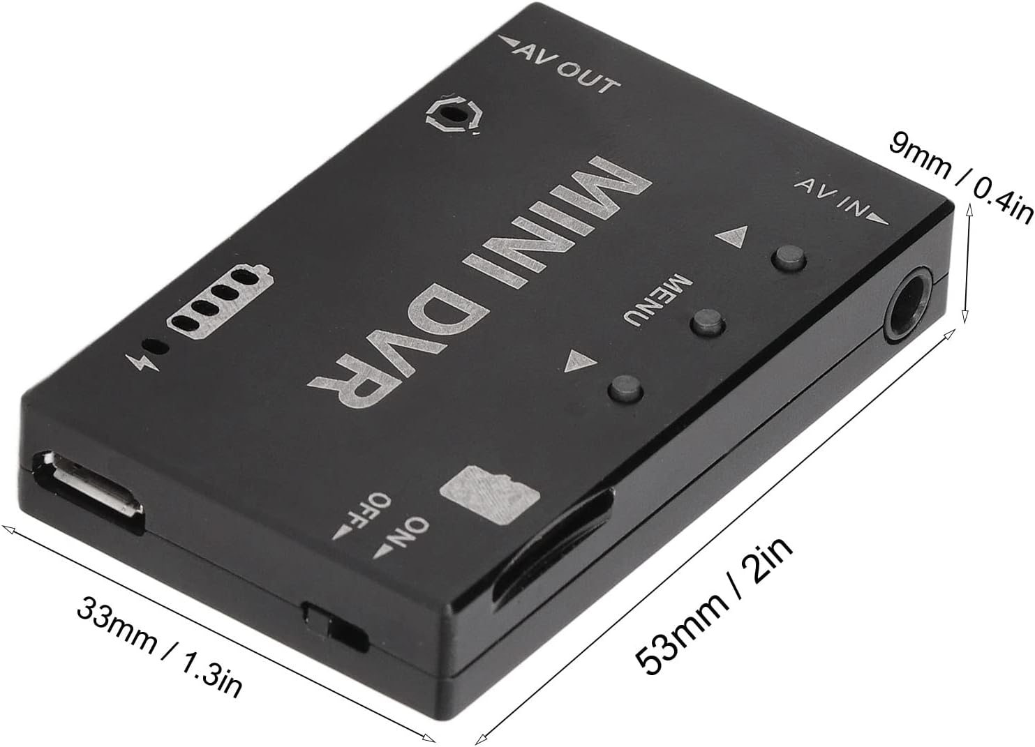 Keenso Mini FPV DVR ModuleRC ModuleMini Module NTSC PAL Switchable Built in Battery Video Audio Recorder Quadcopters & Multirotors Vehicle Scale-FPV Dvr Monitor