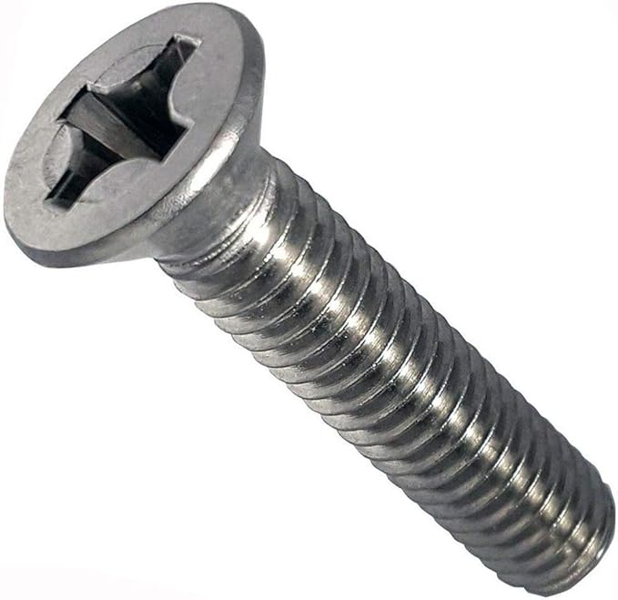 Bolt M2 x 6mm Stainless Steel Phillips Flat Head Machine Screws Countersunk DIN 965 Industrial