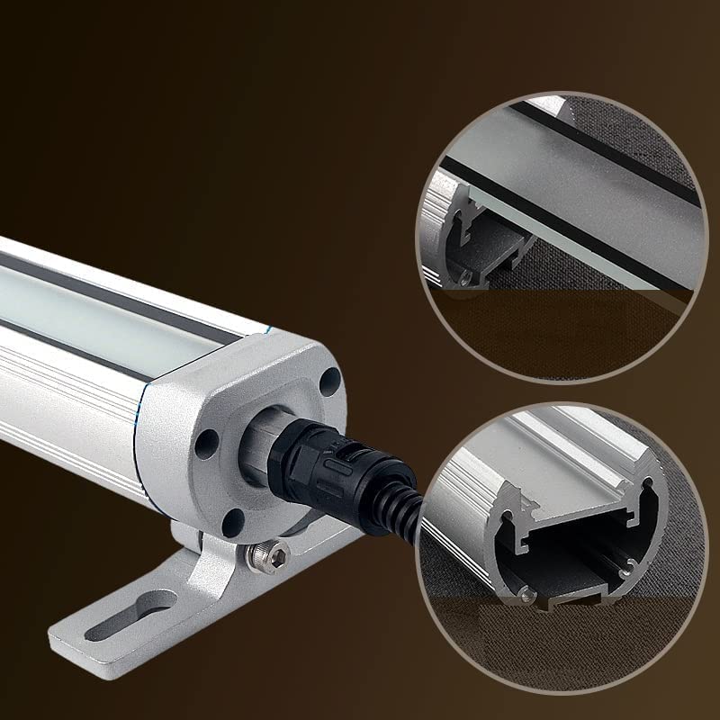 lámpara de trabajo led, luz del tubo de la máquina CNC 24V luces impermeables a prueba de explosión Iluminación interna industrial para la máquina de fresado de perforación (20, Vatios)