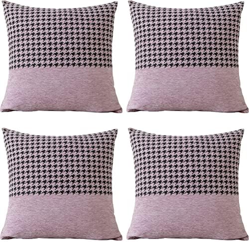 GONOVE Cushion Covers 45×45cm Velvet Soft Square Throw Pillow Cases Decorative Sparkling Gold Glitter Waist Pillow Covers Protectors Set of 2 for Outdoor Patio Garden Blench Living Room Sofa Décor