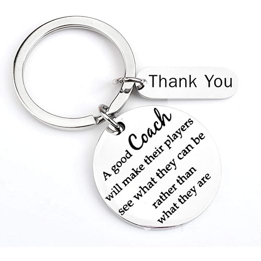 ShiQiao Spl Coach Thank You Gifts - Thank You Coach Keychain Gifts A Good Coach Will Make Their Players See What They Can be Rather Than What They Are Keychain Birthday New Year Christmas Gifts