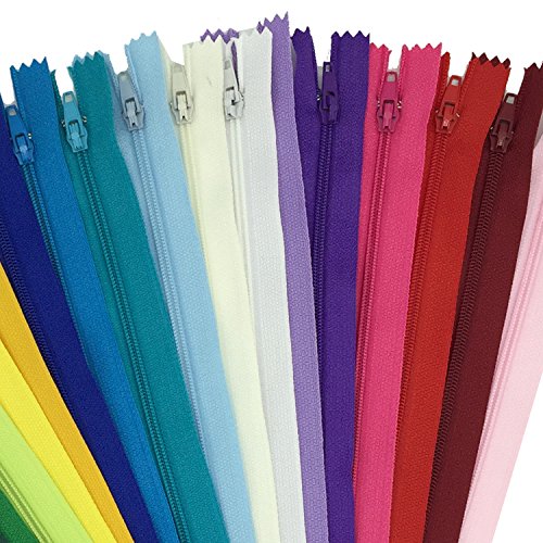Image of 24 x 60 cm / 24 inch Multi-Coloured Nylon Reel Pullers for Sewing and Crafting 24 Colours