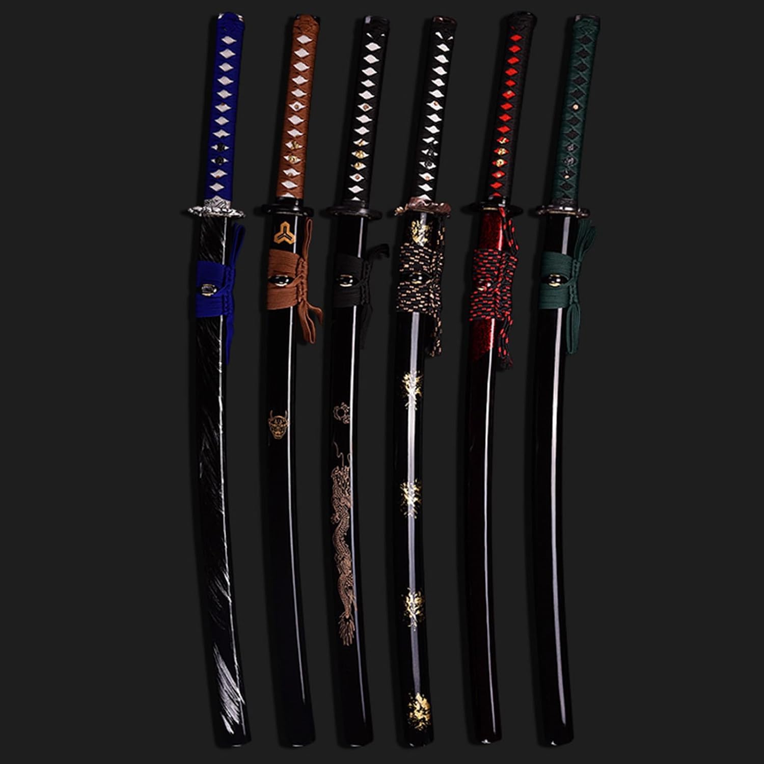 Katana en Bois de wengé Naturel,bokken Fait à la Main,épées de samouraï en Bois,épée d'entraînement en Bois pour la décoration,Cosplay,Kendo,Cadeaux,Festivals-D||103CM