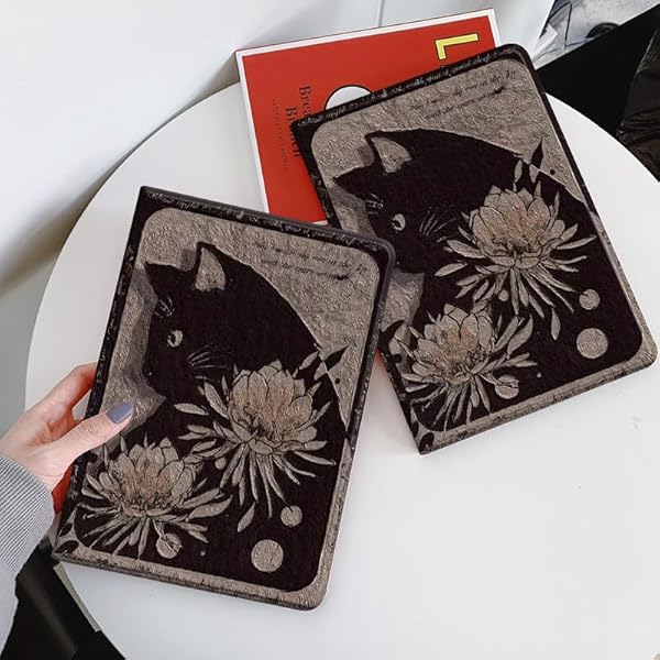 Flower Pattern Case for iPad Air 13 inch (M4/M3/M2)/ iPad Pro 12.9 Inch 6th/5th/4th/3rd Generation Case Floral Illustration Support Pencil Charging,Color 24 by kaidisen - Image 4