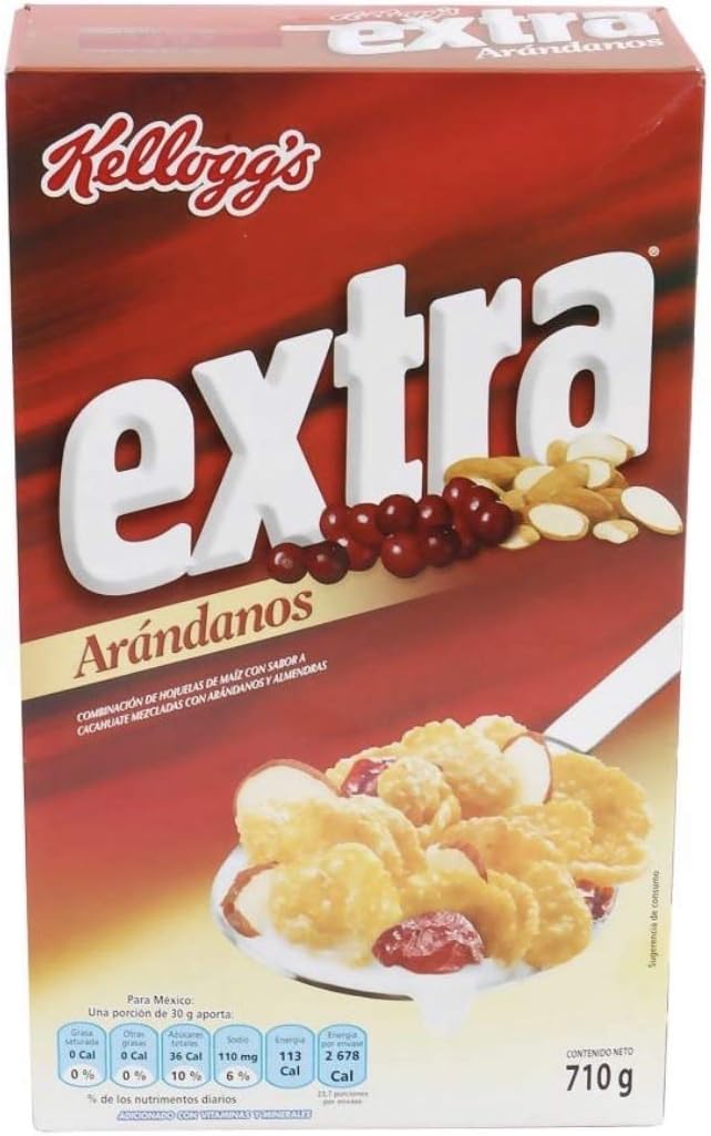 KELLOGG'S CEREAL EXTRA KELLOGS KELLOG'S ARANDANO CON ALMENDRAS CAJA