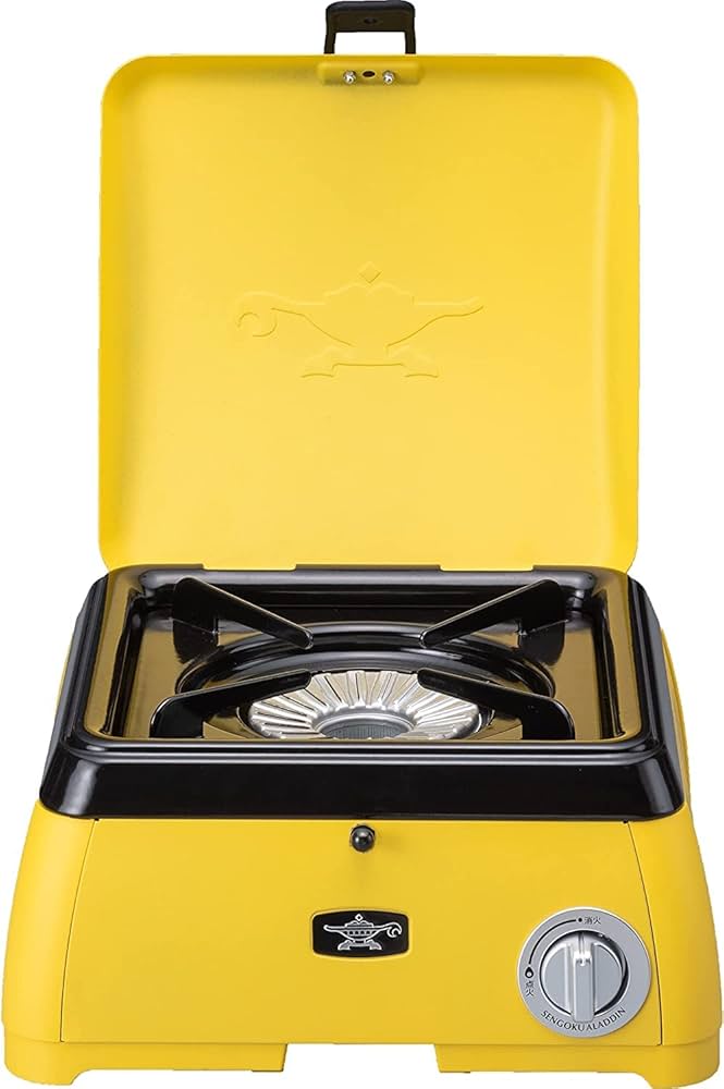 【未使用品】アラジン アウトドアカセットコンロ（１口） SAG-K29A(Y) Amazon | Aladdin (アラジン) ポータブル カセットコンロ