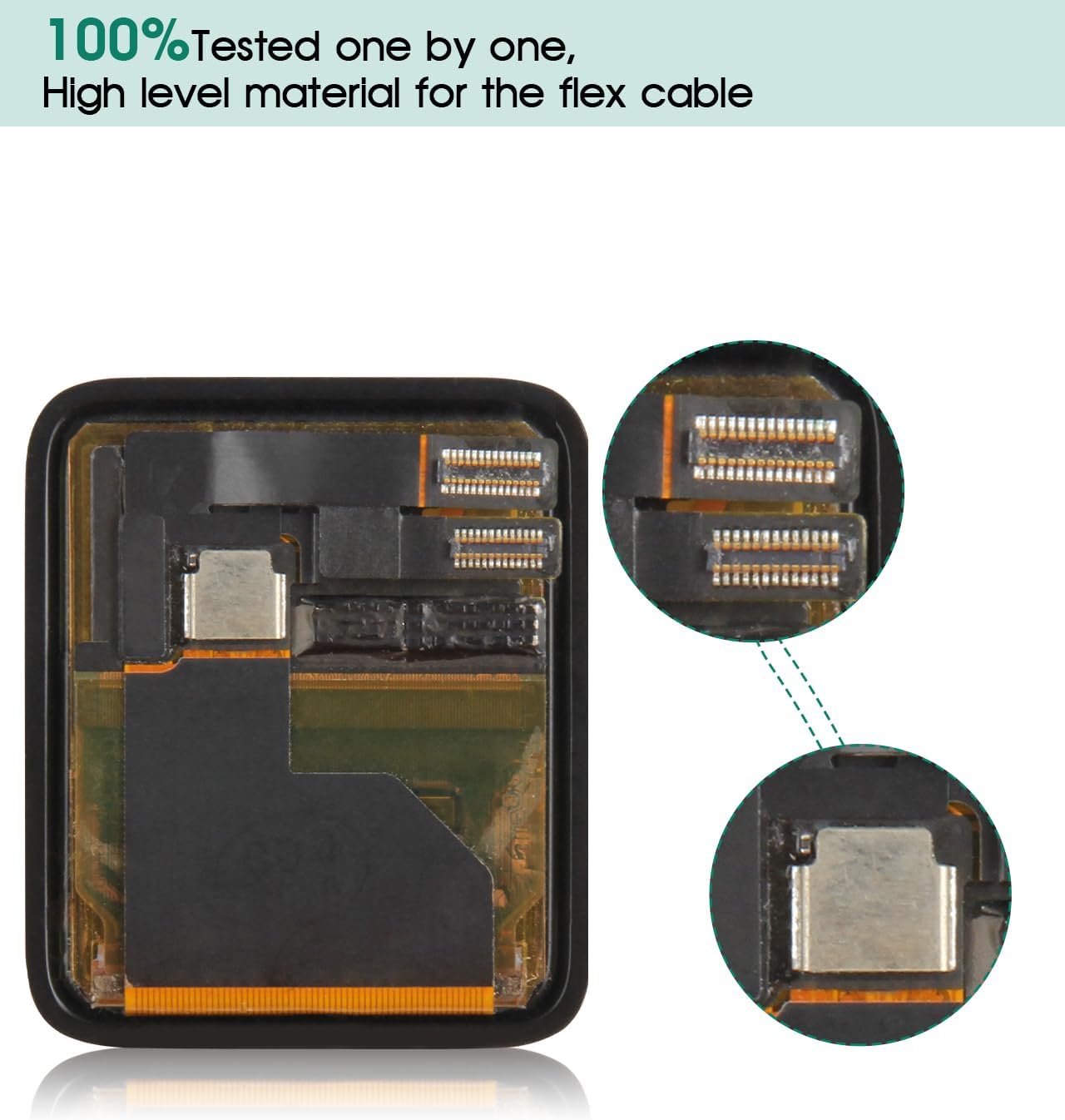 for Apple Watch Series 1 S1 LCD Screen Replacement for iWatch 1st Display A1803 A1554 Touch Screen Digitizer Assembly (38mm)