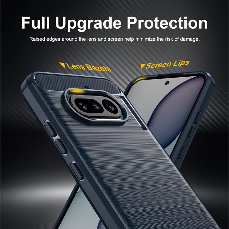 Image of Basic Case for Nothing Phone 4a (Carbon Fibre Blue)