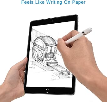 [2 Pack] iPad Mini 5 Screen Protector, like paper ipad Mini 5 Compatible Apple iPad Mini5 2019[Anti Glare][Scratch Resistant][Paperflim Film Writing][Apple Pencil Compatible] High Touch Sensitivity
