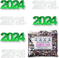 Vista 61 de Confetti Year 2024 Negro, Azul Royal Combo - 2 bolsas de media onza (1 oz)
