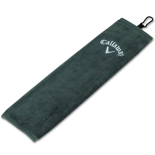 Callaway Tri Fold Towel, Grey , 16 x 21 Inches