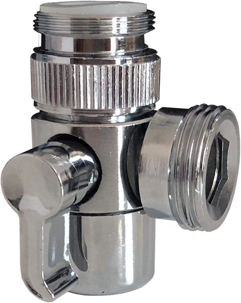 Sink Faucet diverter with adapter to garden hose/bidet shower hose