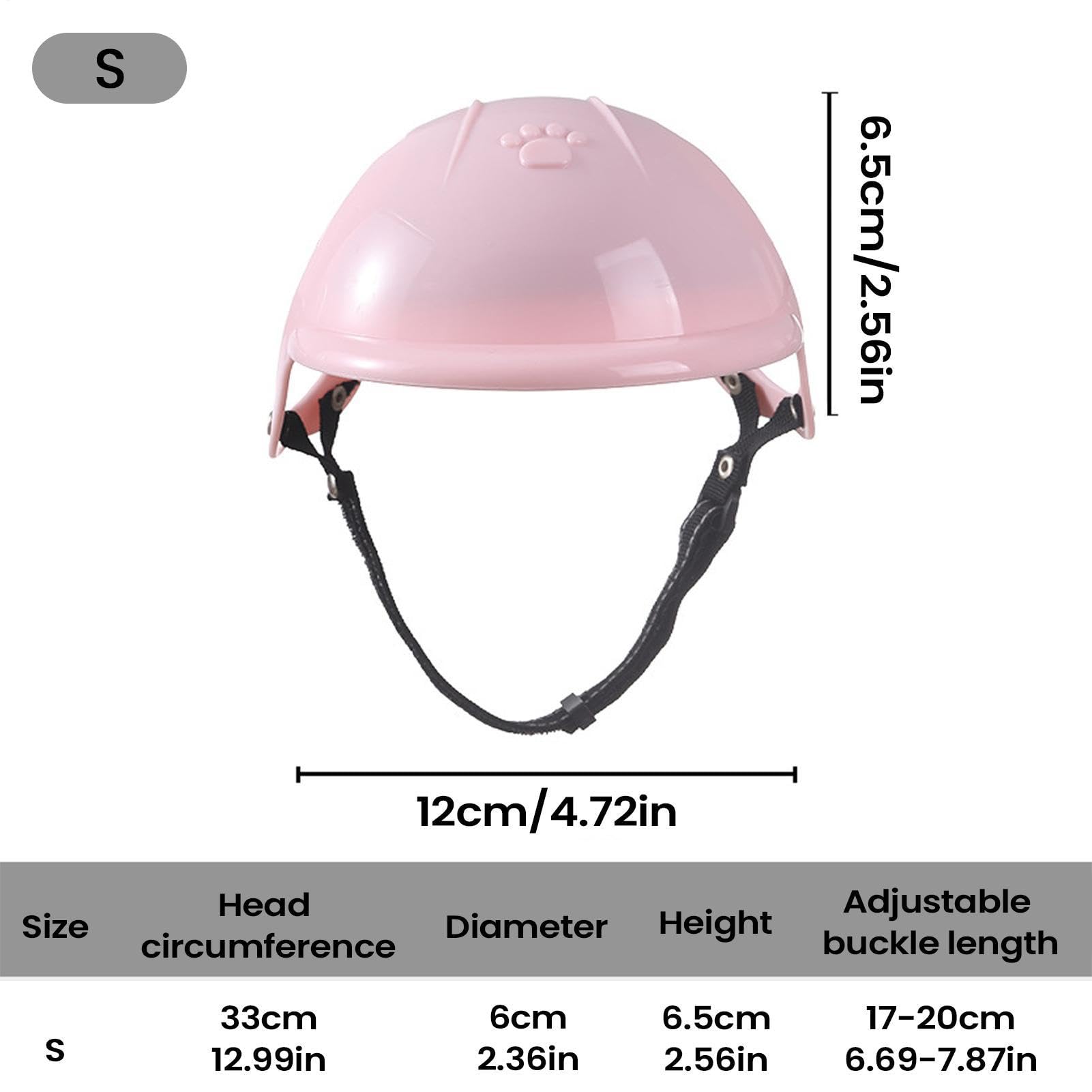 Casco Per Gatto E Cane Con Cinghias Regolabile | Copricapo Protettivo Antiscivolo Leggero Per Animali | Sicurezza Per Moto Bicicletta Campeggio Viaggi Esterni