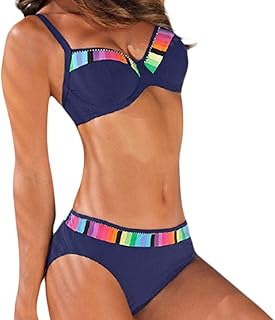 biquíni feminino | Maiô Biquíni feminino Fato banho gradiente,Maiô biquíni sexy com alça ajustável para mulheres meninas, S-3XL Aezon