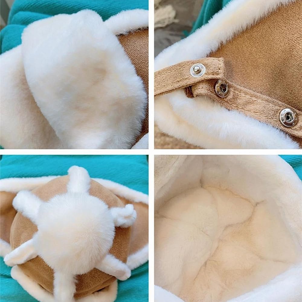 Toddlers Baby Girls and Boys Beanie Cap Crochet Earflap Pilot Hats Winter Warm Knit Caps - Image 3