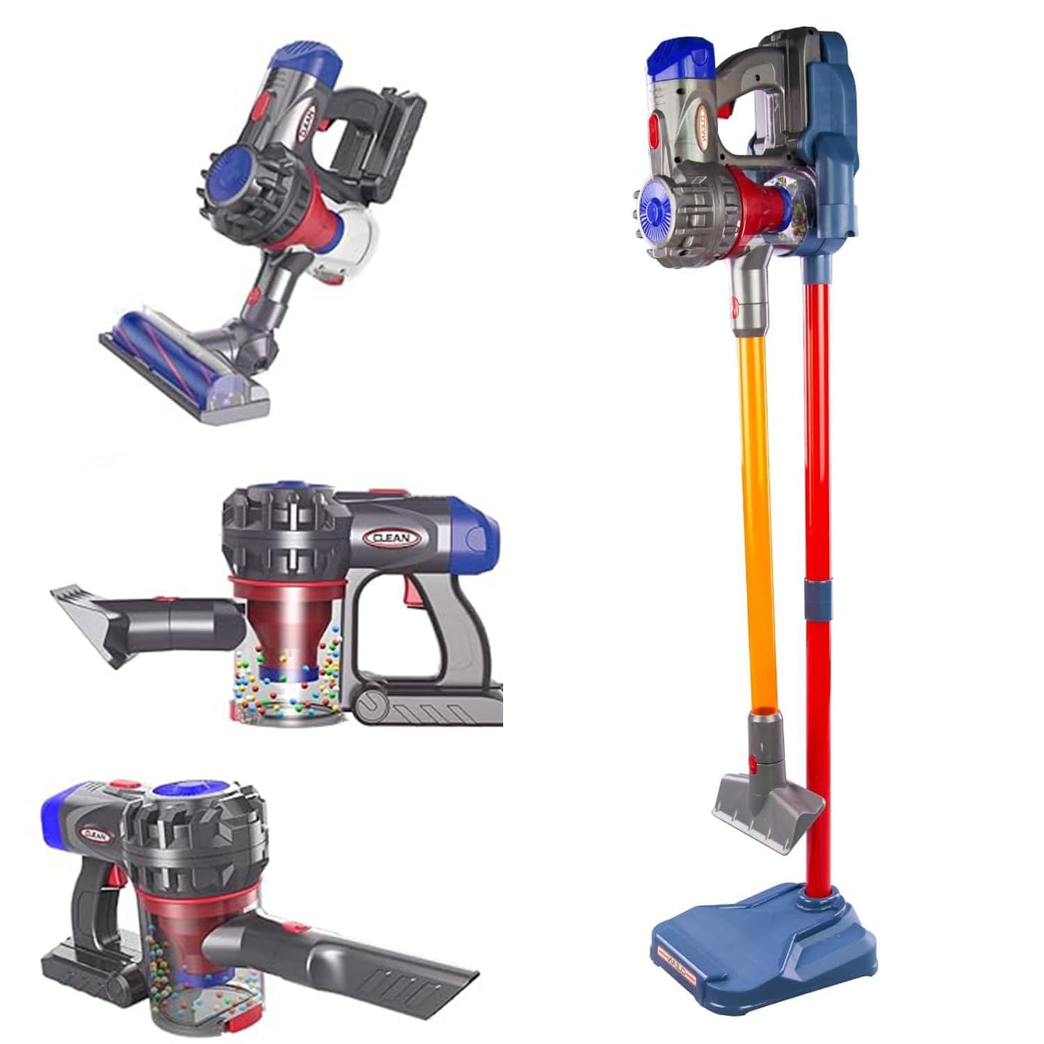 Toy Vacuum 3 In-1 Kids Vacuum Cleaner Set That Really Works Cordless V acuum Interactive Toy for Children