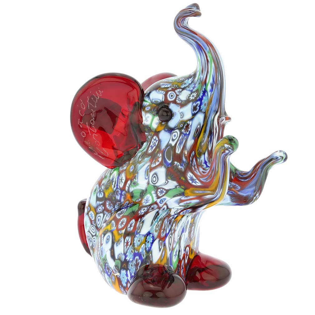 Amazon.co.jp: GlassOfVeniceムラーノガラスMillefiori象彫刻 : ホーム