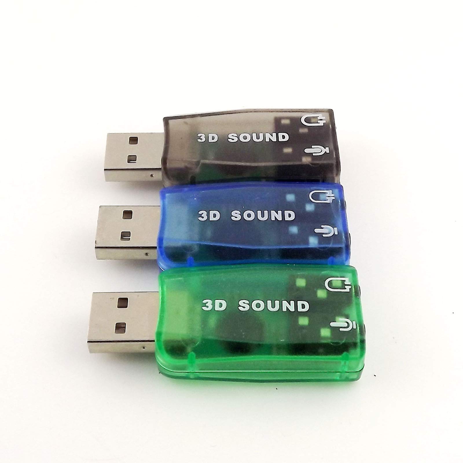 Tarjeta De Sonido USB Externa CM108 - Pack De 2 Chips, Plug And Play Para PC Y Laptop
