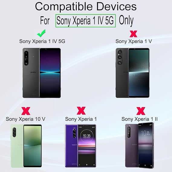 Ibywind Screen Protector For Sony Xperia 1 IV 5G 6.5[2 Pack],9H Hardness Tempered Glass,With 1Pc Camera Lens Protector,Easy to Install
