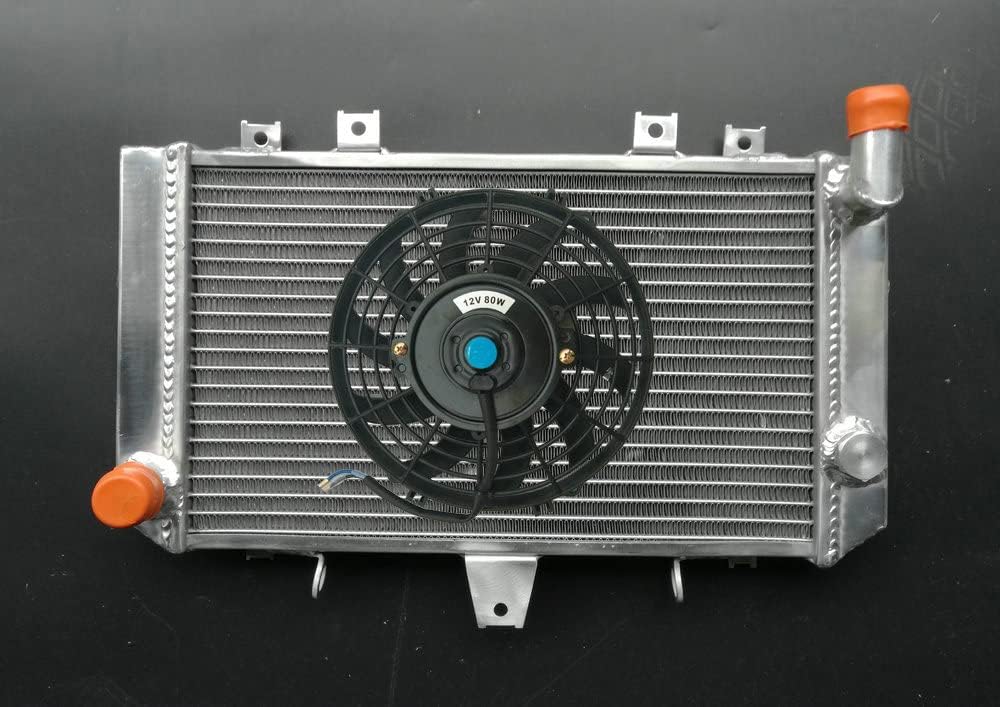 Pasuje do modeli Kawa-saki ZRX1200 ZRT20A 2001-2005 / ZRX1100 ZRT10C aluminiowy grzejnik i wentylator