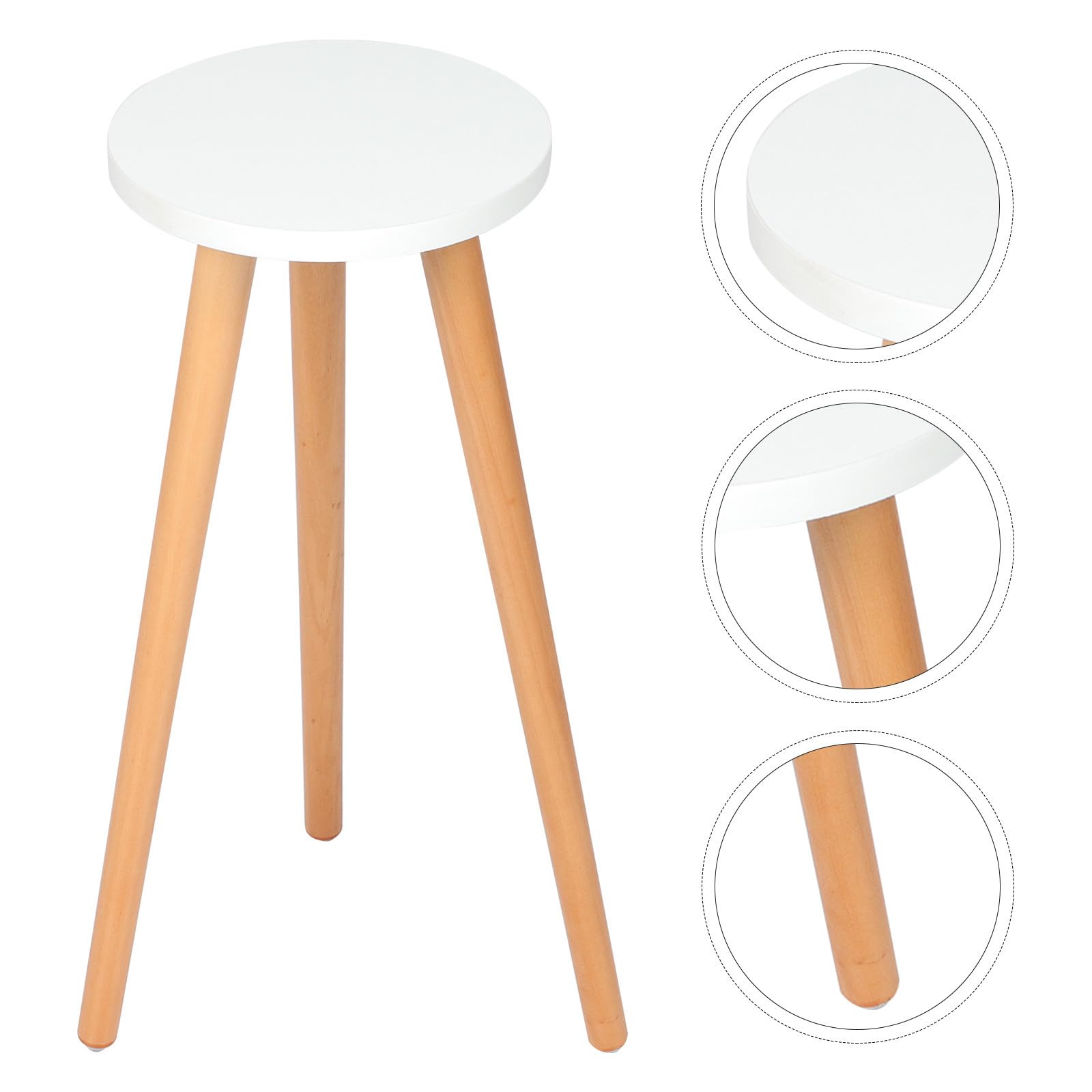 Portapiante da Interno in Legno, Supporto per Vaso Rotondo Smontabile