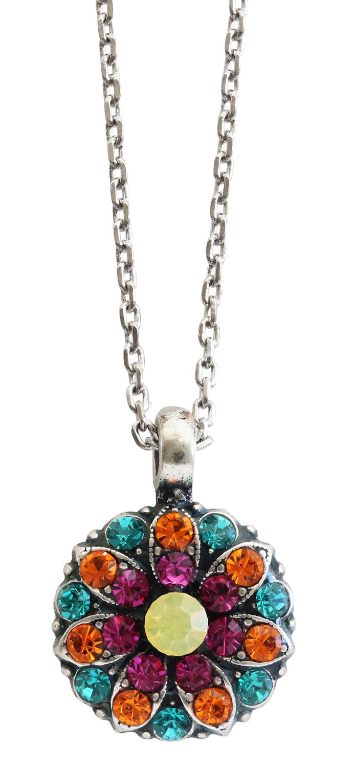 MarianaGuardian Angel Crystal Pendant Necklace, 16" "Masai Multi Color 5212 1077