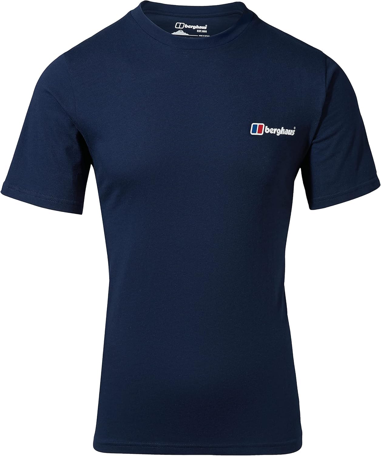Berghaus Men's Classic Logo T-Shirt | Pure Cotton Non-Technical T-Shirt, Dusk, L