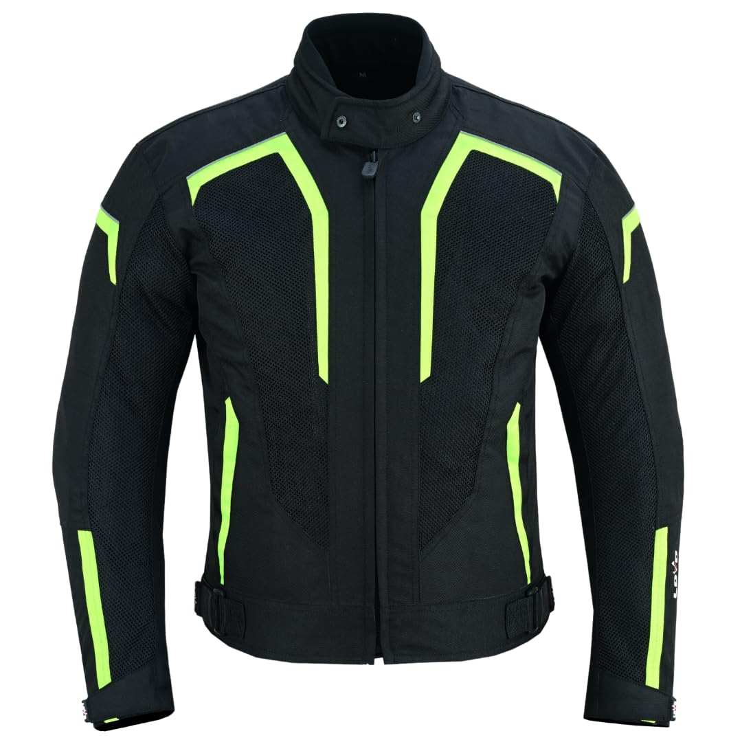 LOVO - Chaqueta de Verano para Moto Perforada y Ligera - Chaqueta Moto Verano Unisex sin Forro - Chaqueta Verano Moto Hombre y Mujer - Alta Ventilación y Comodidad en Ruta - Alta Protección