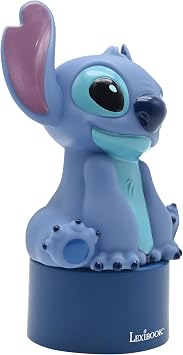 LEXiBOOK, Stitch Bluetooth Nightlight Speaker, NS02D | Bluetooth speaker, LED nightlight, Blue