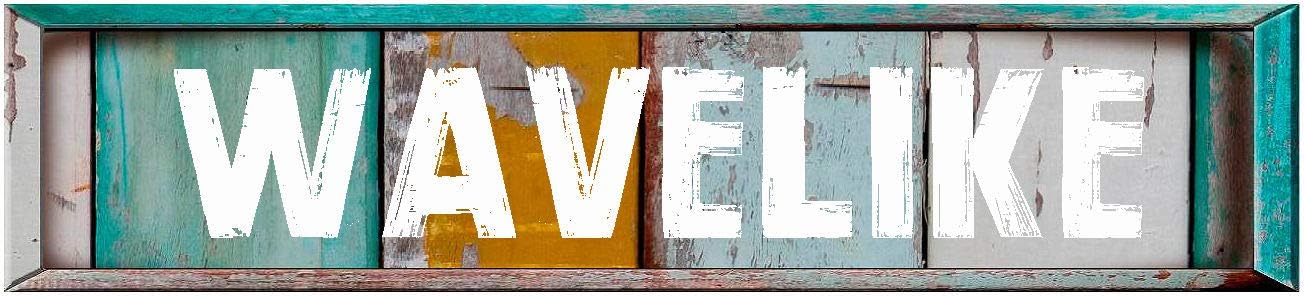 WAVELIKE 8" Rectangle Verticle Wood Panels Weathered Painted Rustic Look Magnet for use on Any Steel Surface