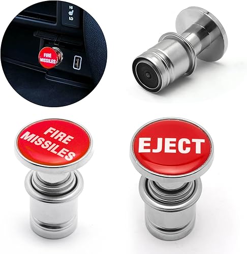 Miniatura 9 de Xotic Tech Fire Missiles - Cubierta de repuesto para encendedor de cigarrillos, compatible con autos, camiones, SUV con fuente de alimentación de 12