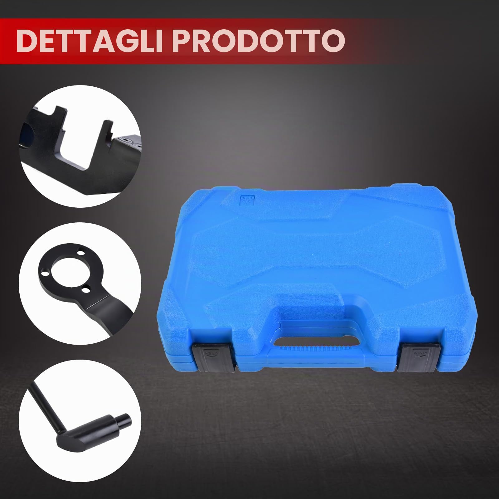 Attrezzo per cinghia di distribuzione motore Strumenti di regolazione albero a camme motore adatti per 208 308 2008 EB0 ZMZ EB2 HMZ C3 C4 1.0 1.2 Codice articolo 0109-2A 0109-2B 109-2C 109-2D 109-2B
