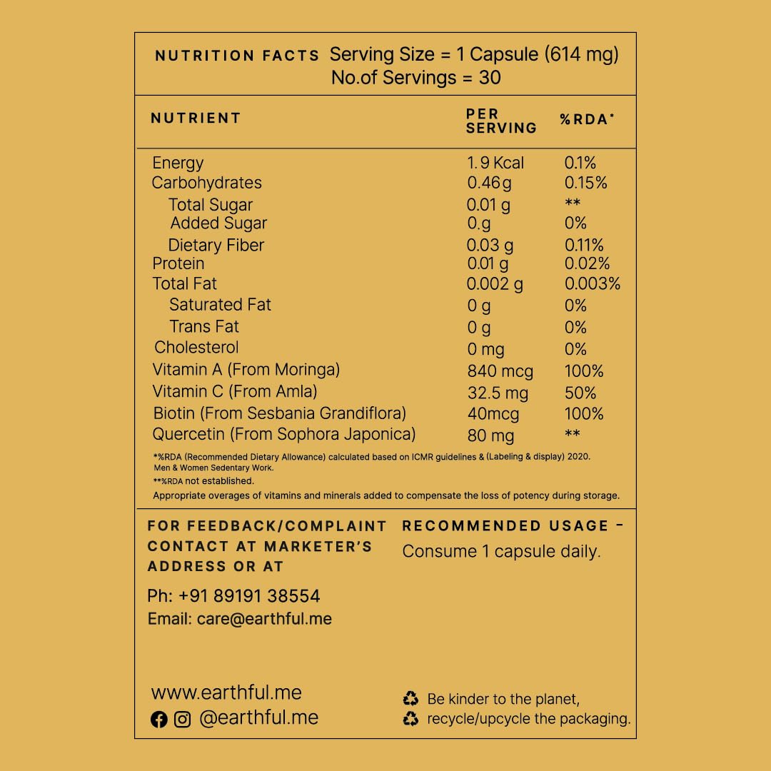 Earthful Menopause Hair Care Combo | Multivitamin Women 40+ & Root Nourish Capsules | 100% Plant, Non-Synthetic | For Hair Health, Hormonal Balance | With Biotin, Grape Seeds, Vitamin D3 & K2 — Amazon image 5