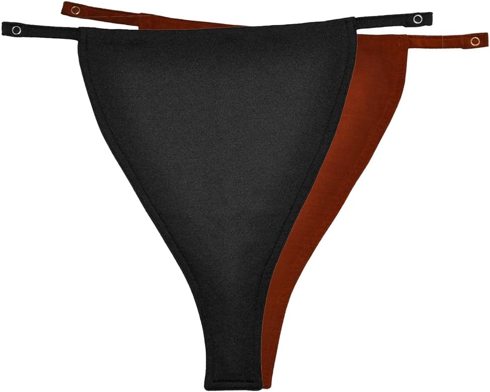 Snap On, Clip on Mock Camisole /2 Pack Combo Set – Black & Brown (408)