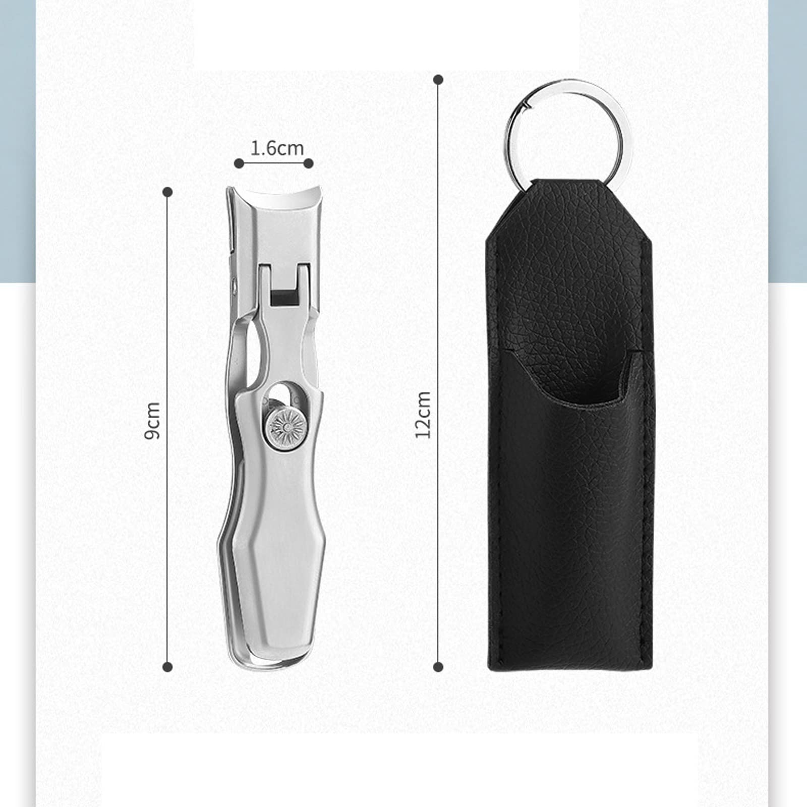 XIANGFAZJD Cortauñas Clippers de uñas de Acero Inoxidable, cortanchas de uñas de Boca Grande a Prueba de Salpicaduras, Cortes de uñas Grandes Grandes para Cortar Las uñas Tales Gruesas