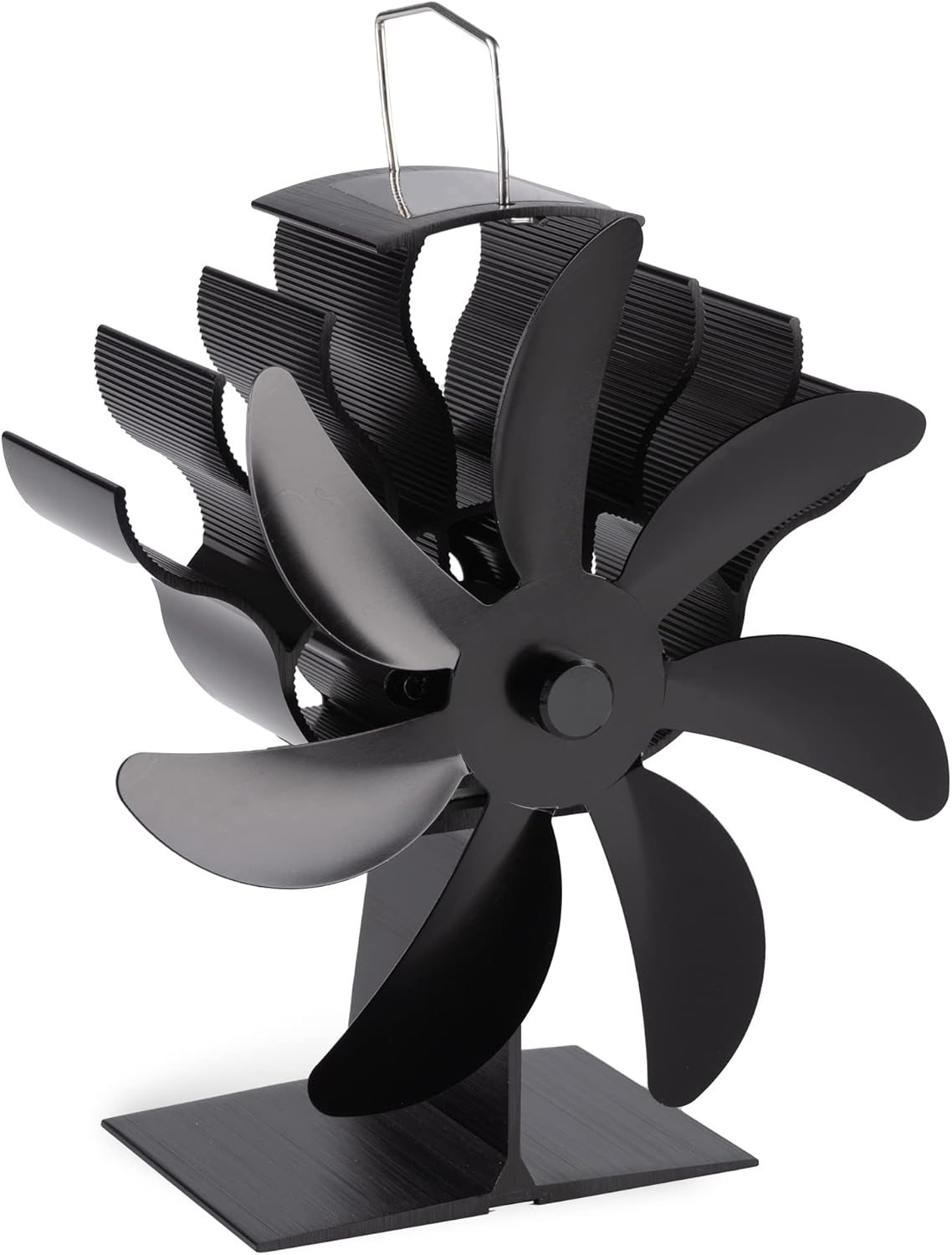 Wood Stove Fan 7 Blade Log Burner Fan, Heat Powered Fireplace Fan for