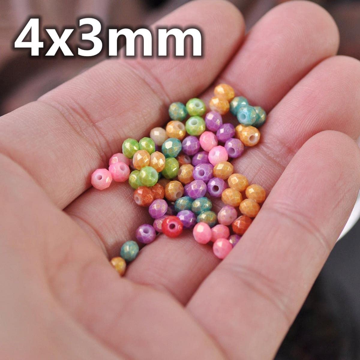 Perline Rotonde Sfaccettate In Cristallo, 2 Mm, 4 Mm, 6 Mm, 8 - Foto 10