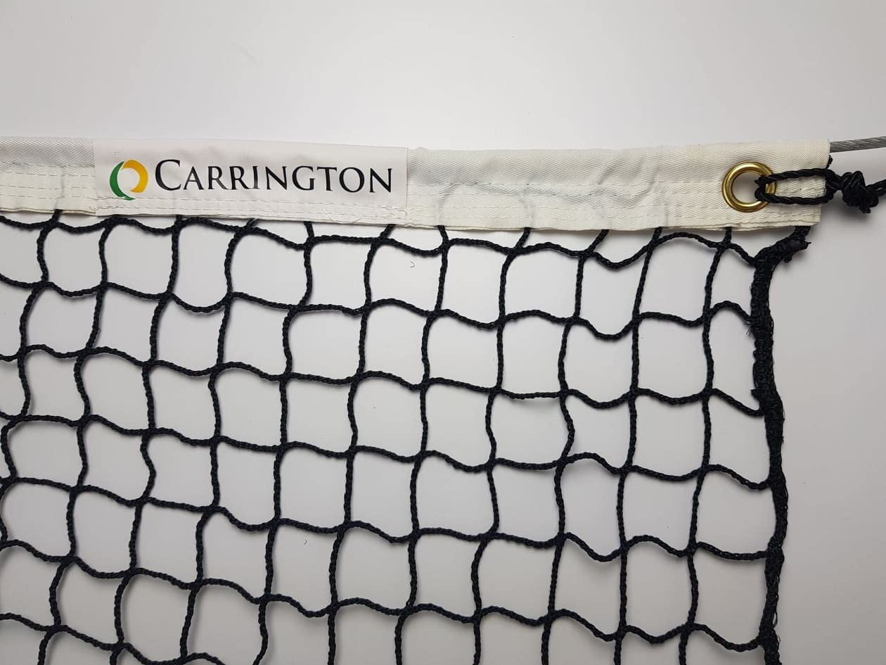 Carrington® 3mm-Tennisnetz - Club Turnier - Spezielles Matschnetz mit schmutzabweisendem Band!
