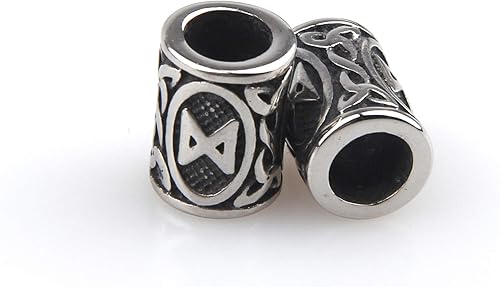 Miniatura 4 de Collar de calavera de cuervo vikingo nórdico, acero inoxidable, martillo de Thor, joyería para hombres y mujeres, cuentas de barba vikinga, regalo