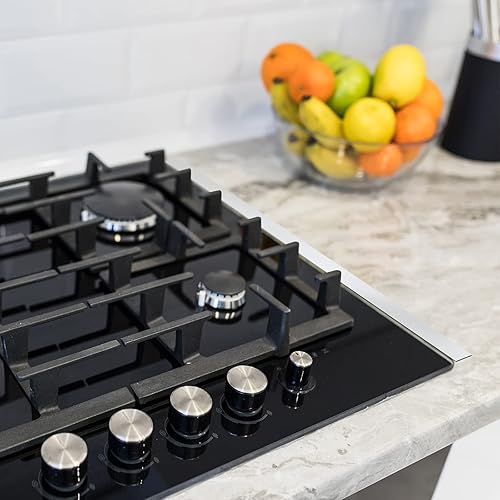 Miniatura 6 de 2 tiras de acero inoxidable 304 cepillado de acero inoxidable para acabado de metal, tira de relleno para herramientas de cocina (1 x 30 pulgadas,