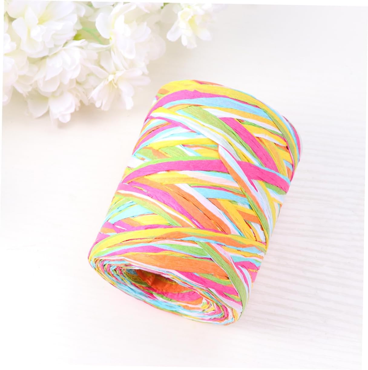 Creative 6 Color Raffia Rope Paper Ribbon for DIY Woven Crafts Xmas