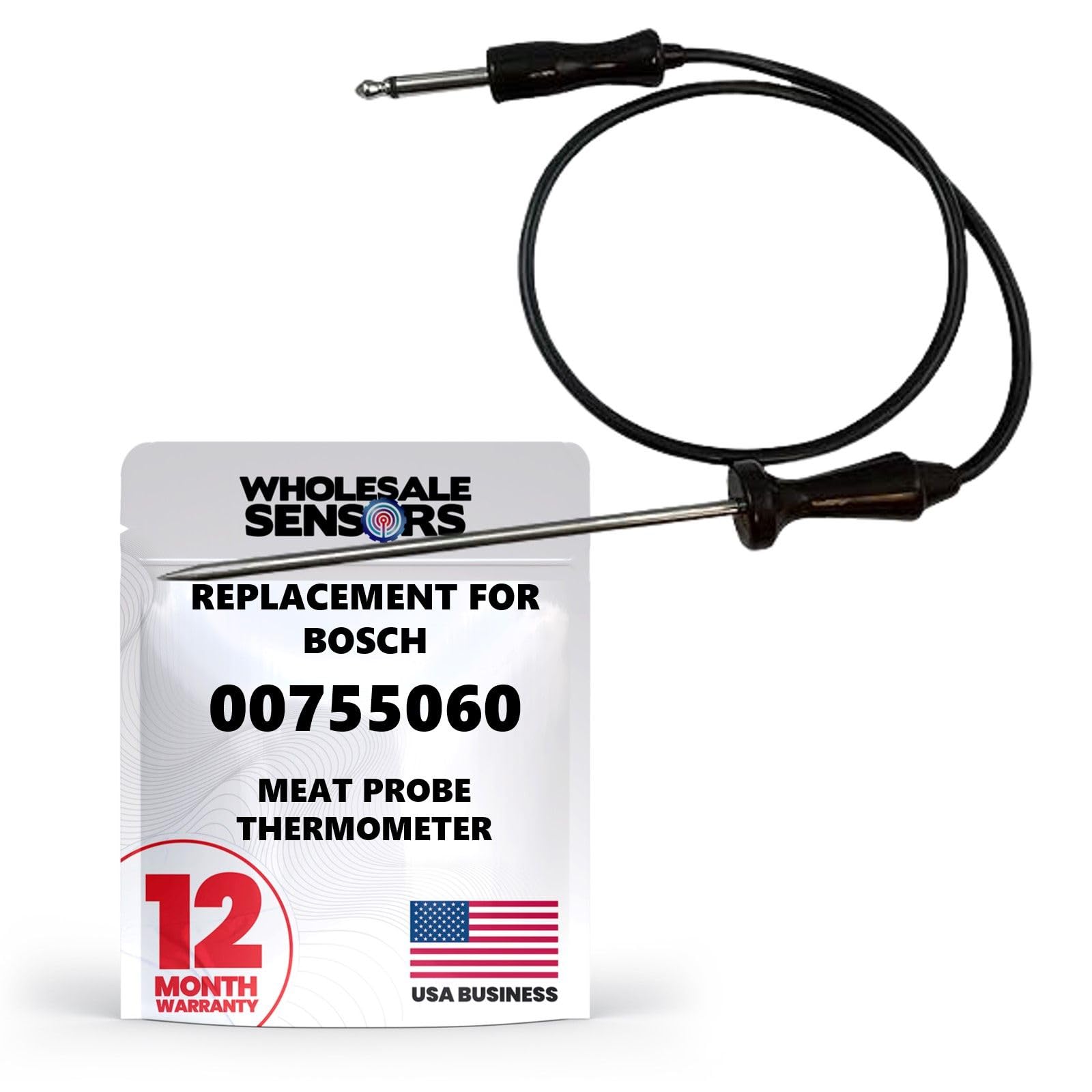 00755060 Replacement Meat Probe Thermometer Range, Oven, Grill, Baker 12-Month Warranty