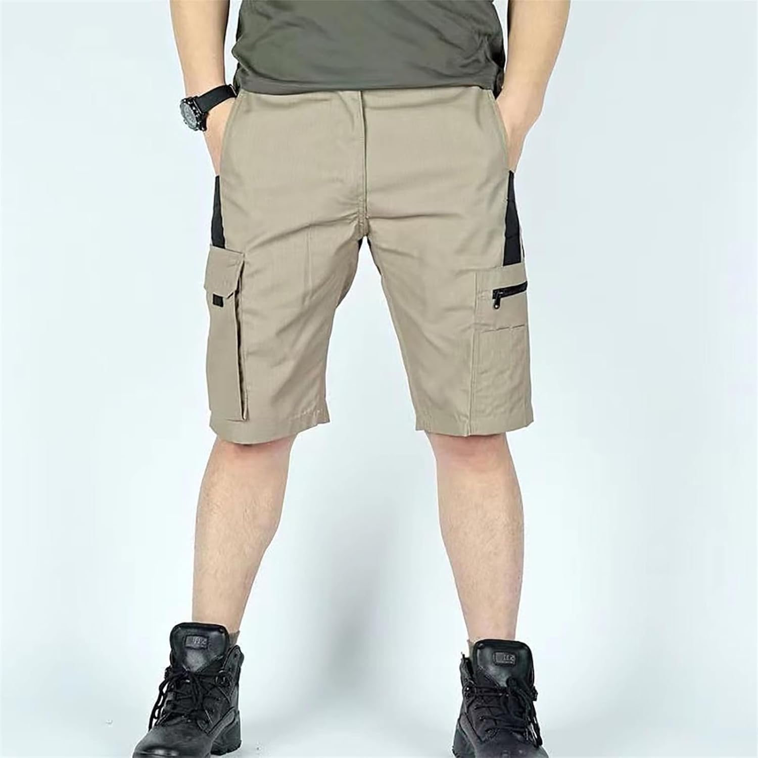Men's Outdoor Shorts, Mens Cargo Shorts, Men's Multi-Pocket Outdoor Overalls Cargo Short