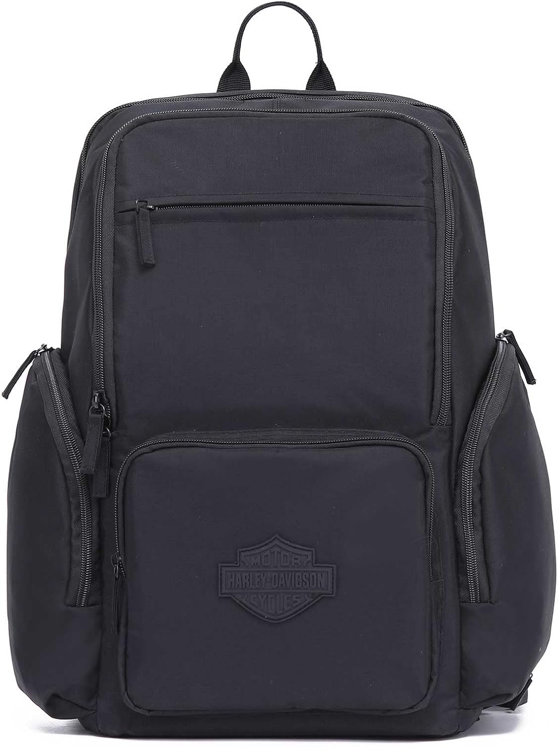 Harley-Davidson Bar & Shield Crinkle Nylon Water-Resistant Backpack - Black