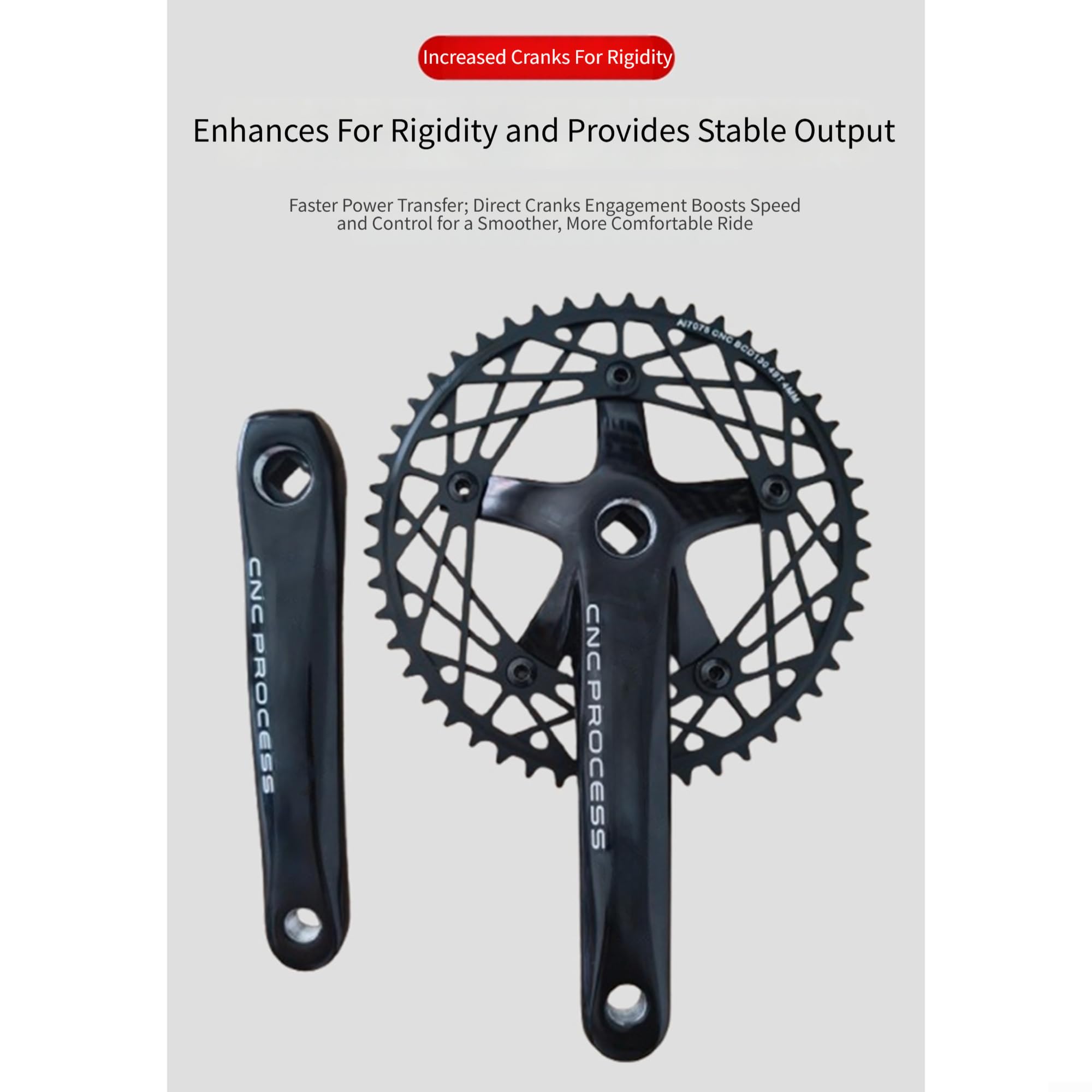 Bielas Ciclismo Fixie 49T BCD130 Aluminio Ligero